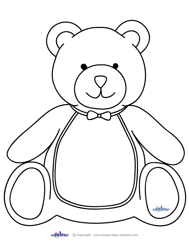 612x792 Sweet Design Teddy Bear Face Coloring Bears Picnic Drawing