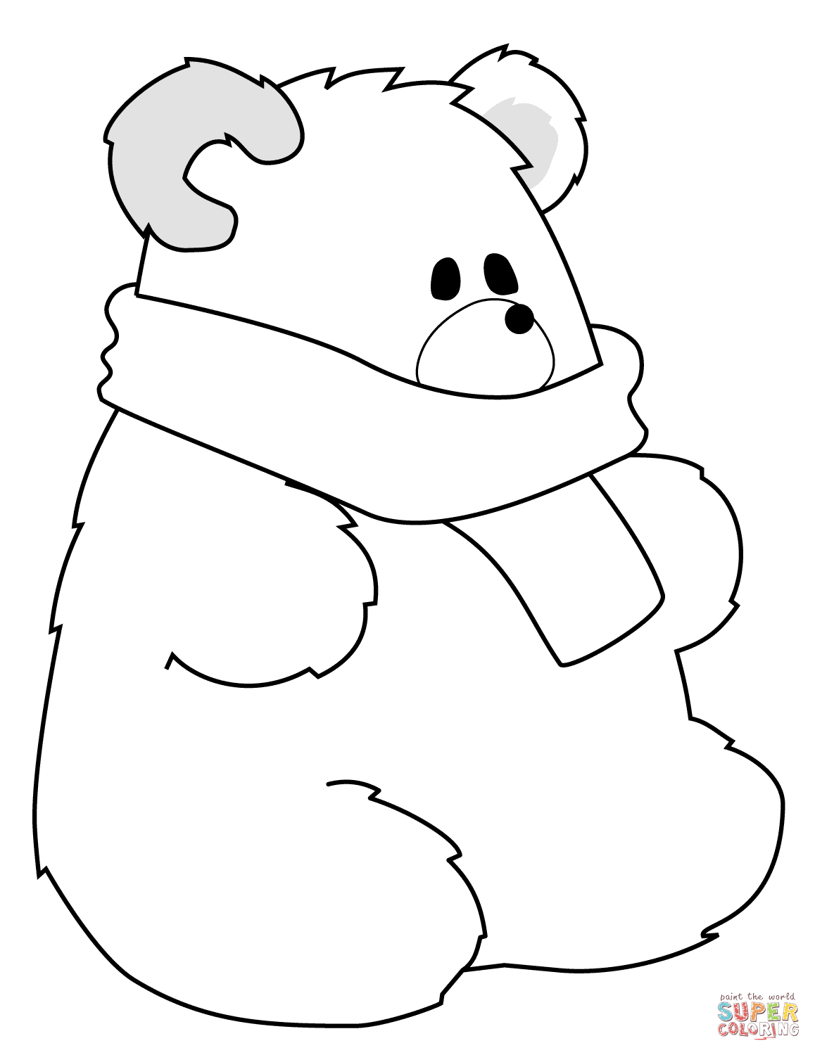 1158x1500 Coloring Pages Dazzling Coloring Pages Draw A Polar Bear Cute