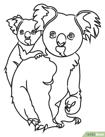 433x560 How To Draw Koala Bears 9 Steps (With Pictures)