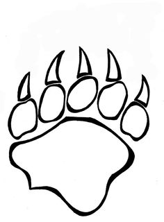 236x320 Printable Bear Paw Prints Template Cub Scouts