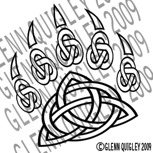 300x300 Tribal Celtic Bear Paw Working A Project With Friends