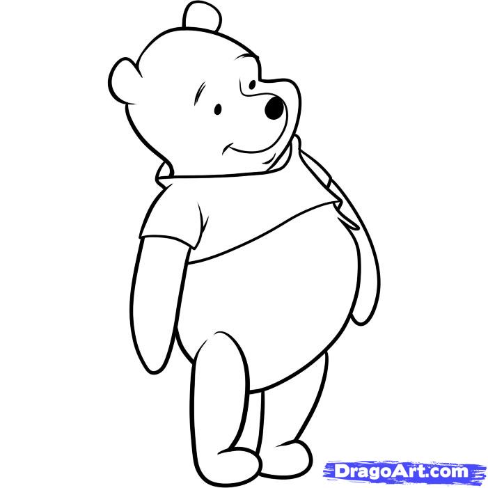 701x701 How To Draw Pooh, Winnie The Pooh, Step By Step, Disney Characters