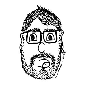 300x300 Beard Drawing By Karl Addison