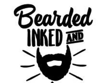 340x270 Bearded Man Sticker Etsy