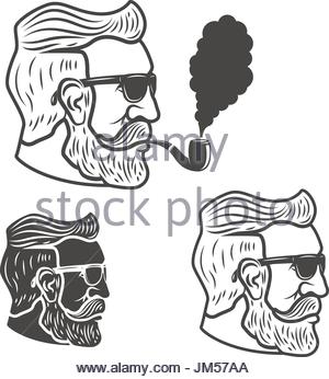 300x346 Old Man With Beard Sketch On Blackboard Drawing Art Stock Photo