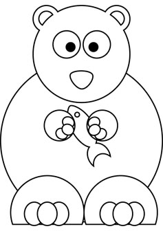 237x336 Bears Coloring Drawing