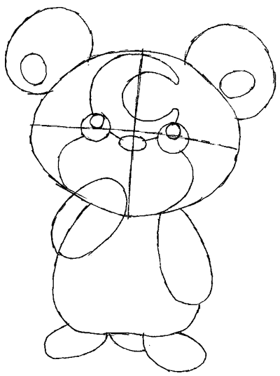 400x536 How To Draw Teddiursa From Pokemon With Easy Step By Step Drawing