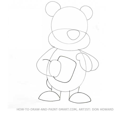 550x479 How To Draw A Bear