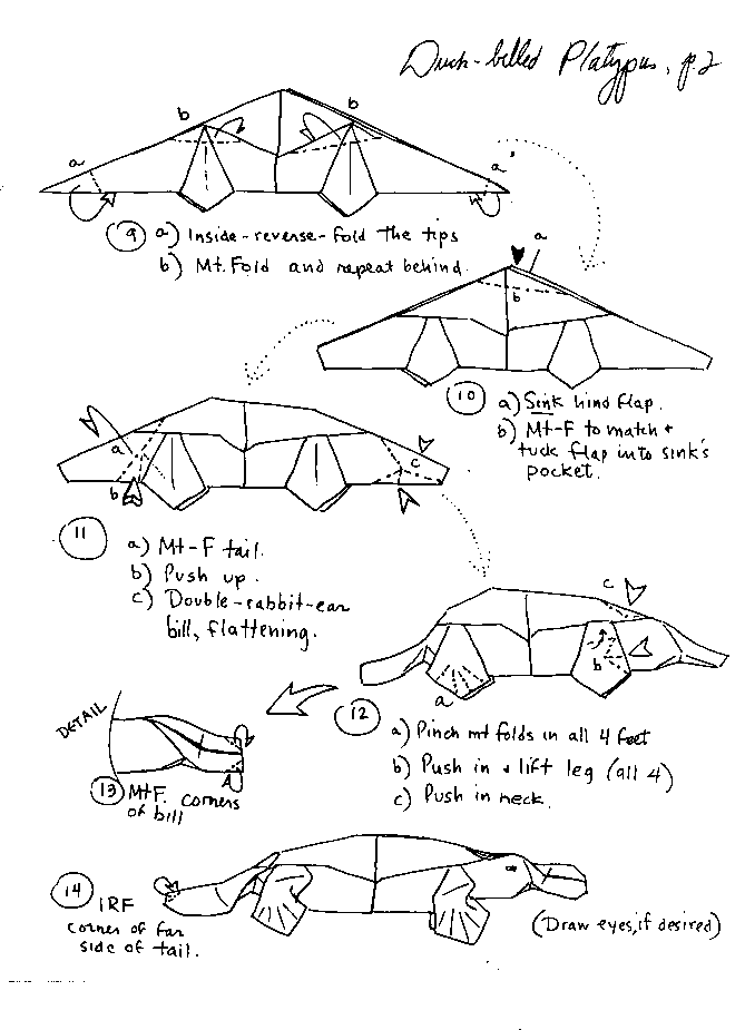 669x925 Origami Polar Bear Instructions