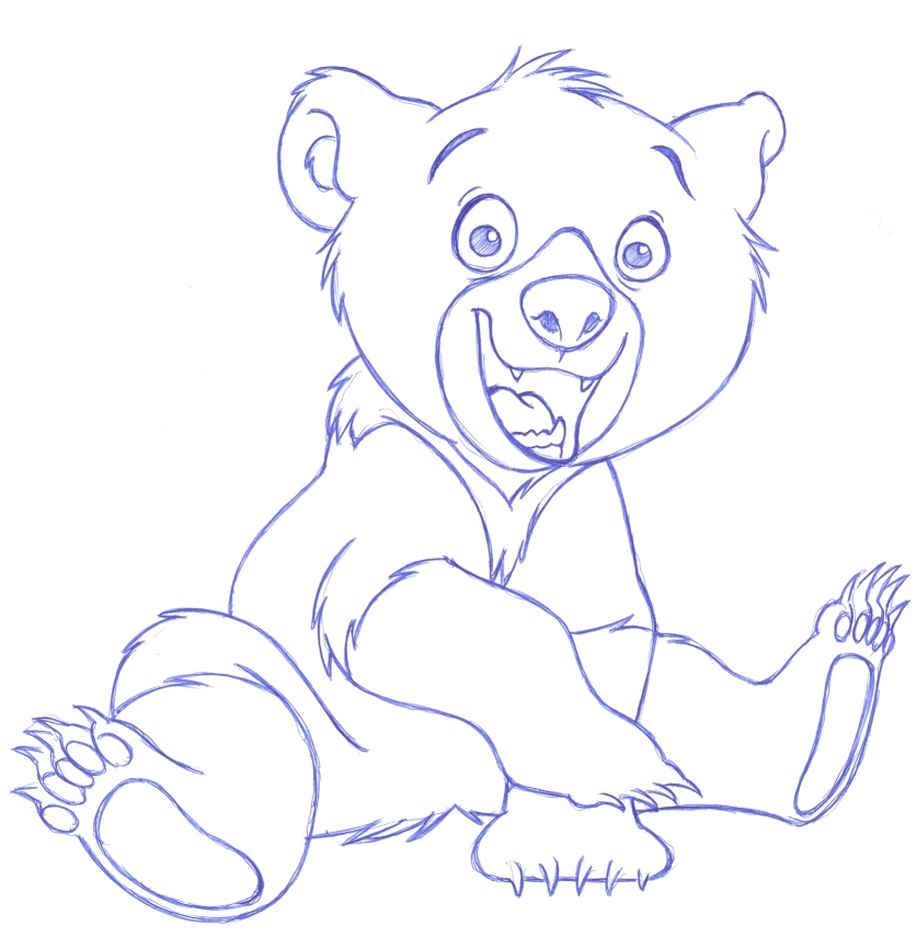 837x866 Drawn Bear Brother Bear Koda