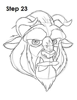 300x388 Draw Beauty's Beast 23 How To Beast, Drawings