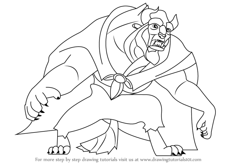 800x566 Learn How To Draw Beast From Beauty And Beast (Beauty And