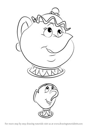 290x410 Learn How To Draw Chip Potts From Beauty The Beast (Beauty