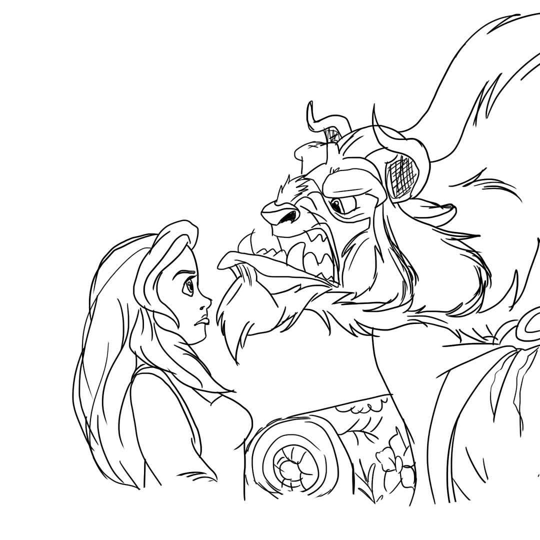 1080x1080 Beauty And The Beast