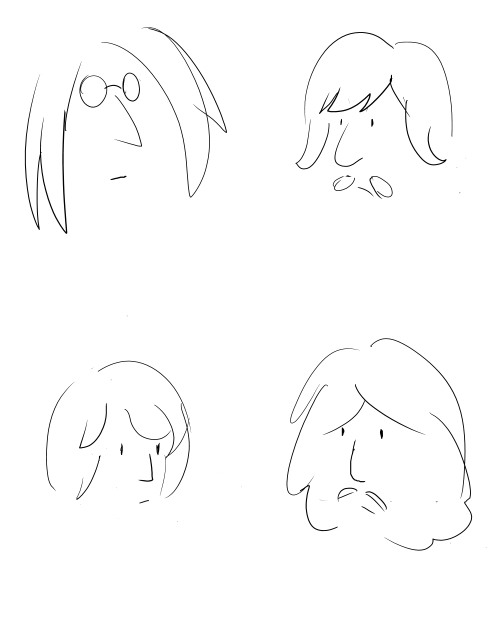 487x620 John Lennon Style Beatles By Silentcartoonist