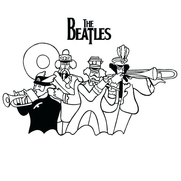 600x600 Beatles Coloring Book Plus How To Draw The Coloring Pages 67