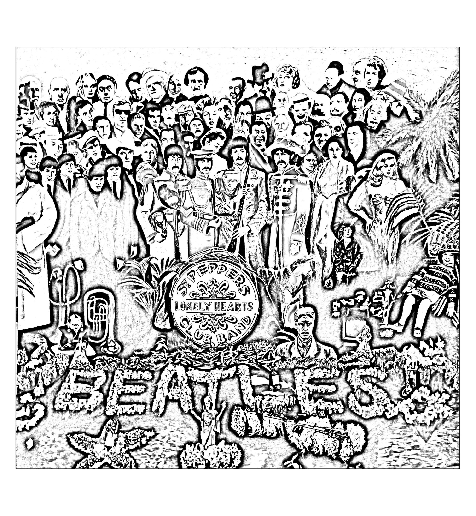 1986x2150 The Beatles Sgt Peppers Lonely Hearts Club Band Psychedelic