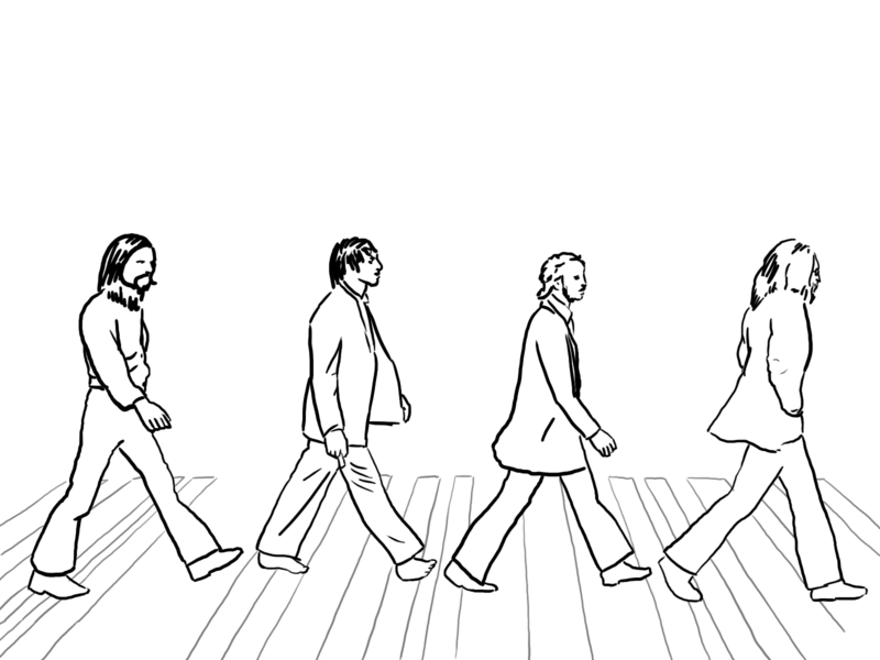 800x600 Beatles Crossing By Petelea