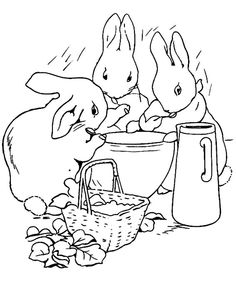 236x283 Simple Line Drawing Peter Rabbit