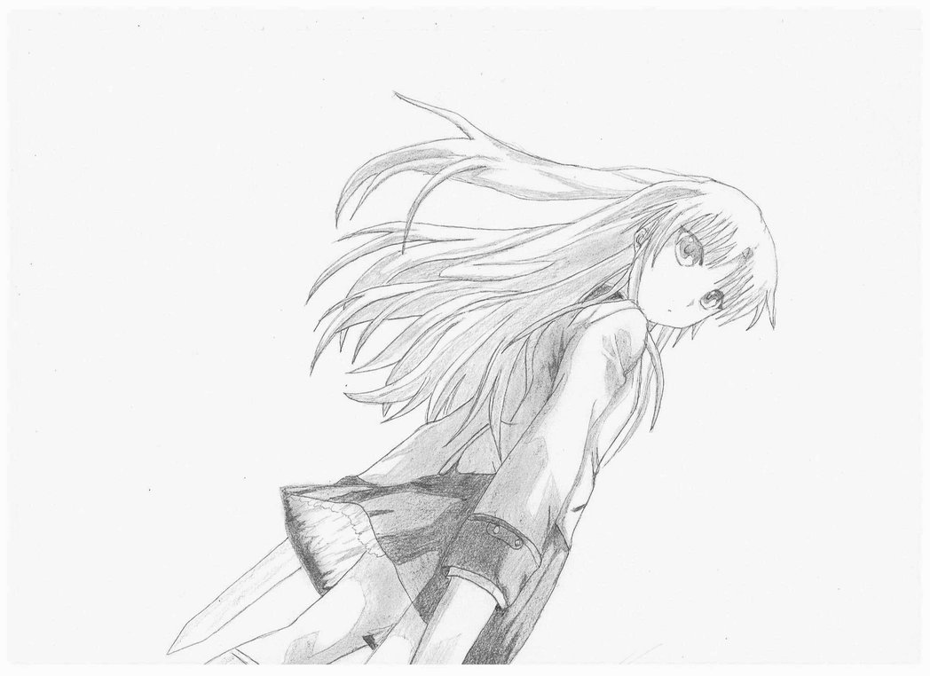 1048x762 Kanade ( Angel Beats ) By Azdaroth