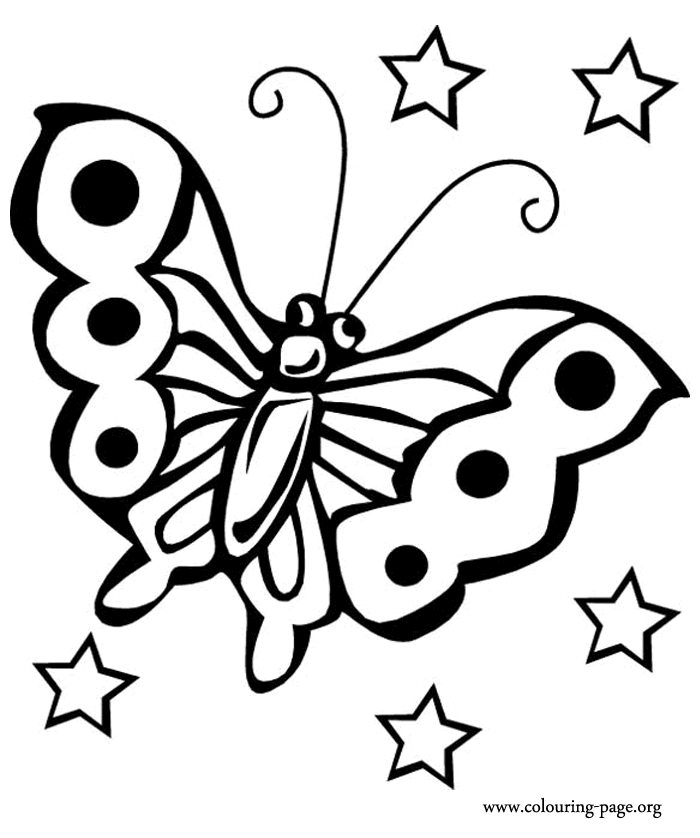 700x838 Beautiful Butterfly Coloring Book Pages Simple Butterfly Coloring