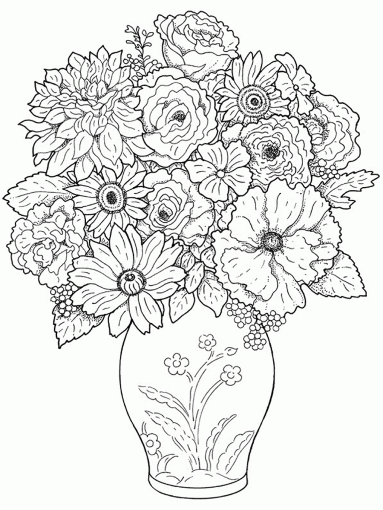 768x1024 Beautiful Drawings Of Flower Vase Vase Beautiful