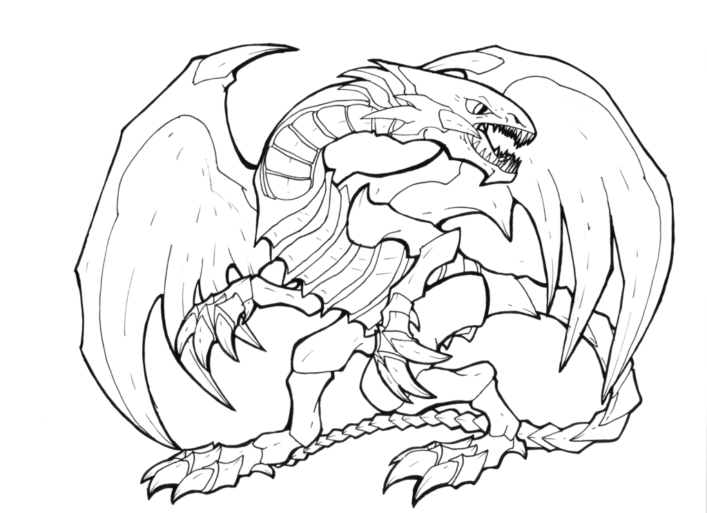 1024x743 Beautiful Blue Eyes White Dragon (Collab Lineart) By Lululock71