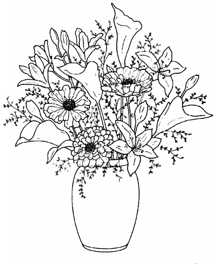 834x1024 Vase Drawing For Kids Choice Image