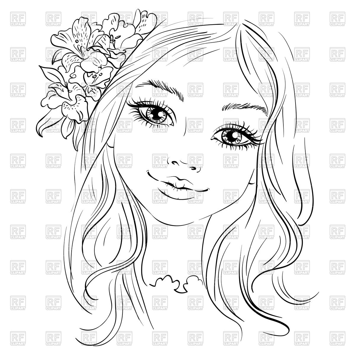 Beautiful Girl Drawing at GetDrawings | Free download