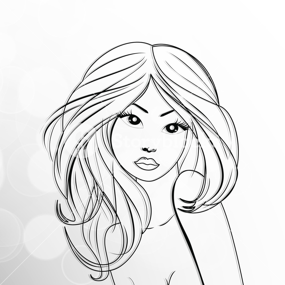 1000x1000 Happy Womens Day Greeting Card Or Poster Design With Sketch