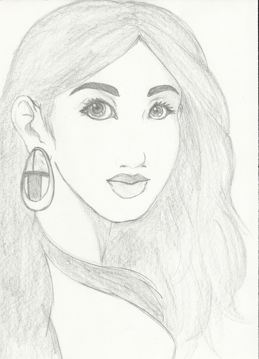 900x1246 Sketch Of A Beautiful Girl Pic Gallery Beautiful Girl Face Pencil