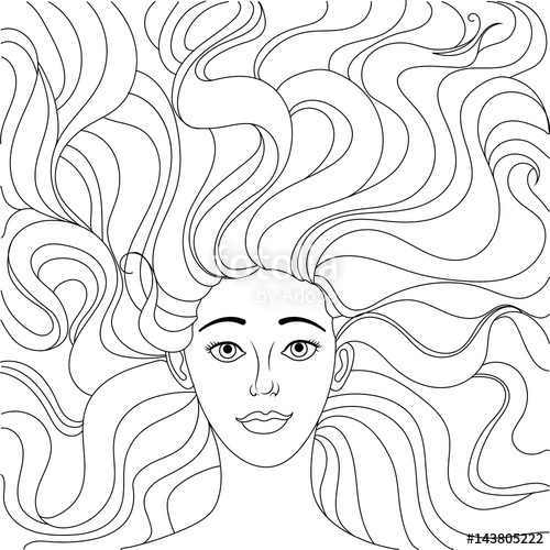 500x500 The Girl Lies On Her Back. A Beautiful Girl Looks