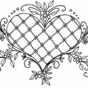 300x300 Heart Coloring Pages