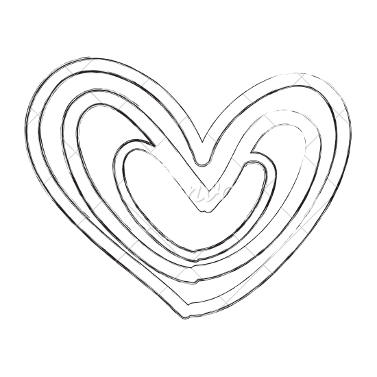550x550 Beautiful Heart Drawing Icon