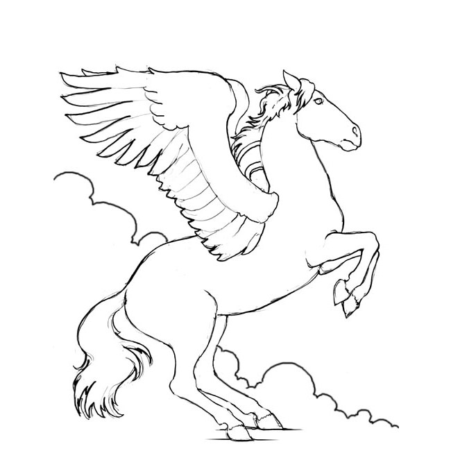 650x650 Horse Template