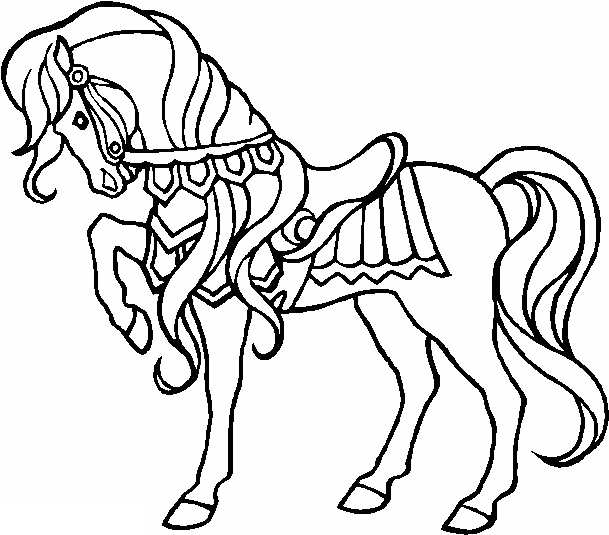 609x535 Beautiful Horse Coloring Pages Coloring Page For Kids