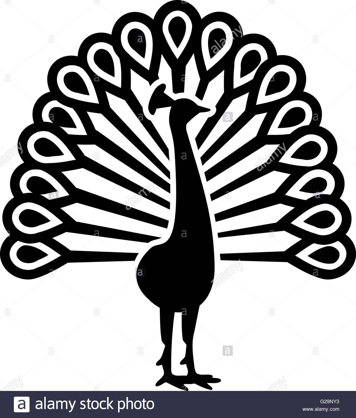 1182x1390 Beautiful Peacock Symbol Stock Vector Art Amp Illustration, Vector