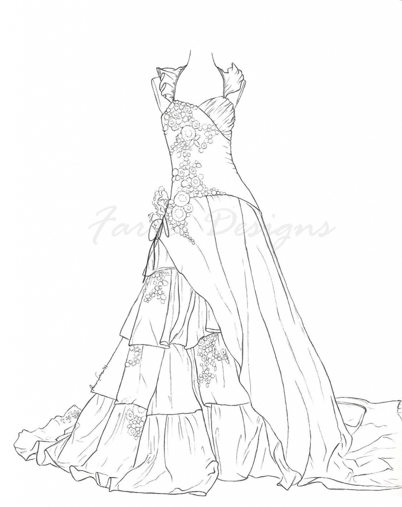 811x1024 How To Draw A Beautiful Dress Pictures To Pin