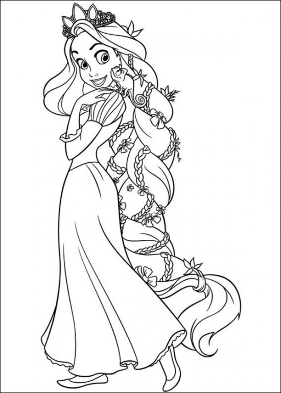 550x770 Beautiful Princess Coloring Pages