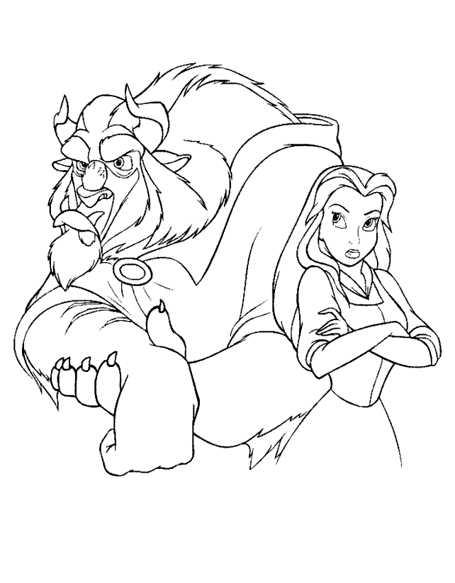642x823 Coloring Page Disney Coloring Page Beauty And The Beast