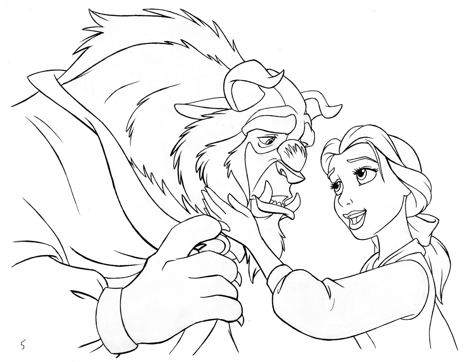 Beauty And Beast Drawing at GetDrawings | Free download