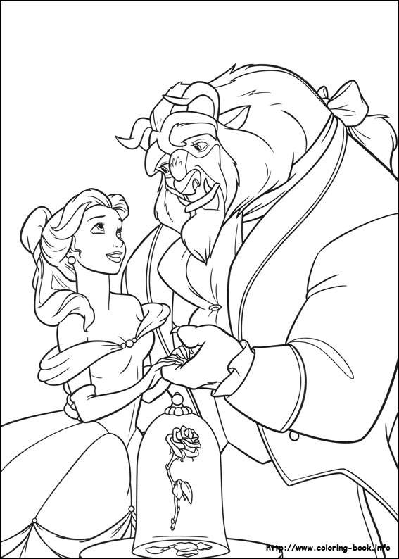567x794 Free Coloring Pages Beauty And The Beast Tags Beauty Coloring