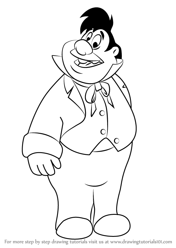 598x844 Learn How To Draw Lefou From Beauty And Beast (Beauty And