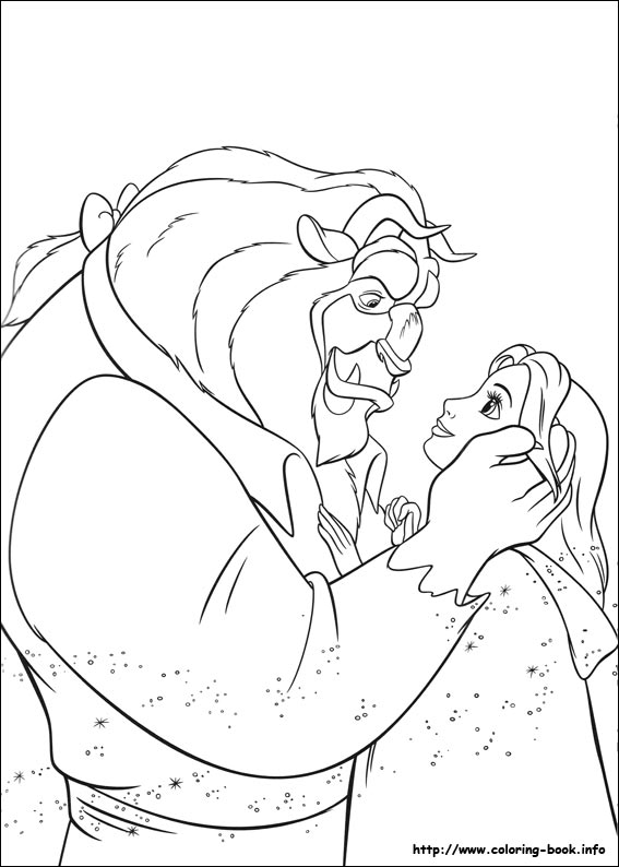 567x794 Beauty And The Beast Coloring Pages On Coloring
