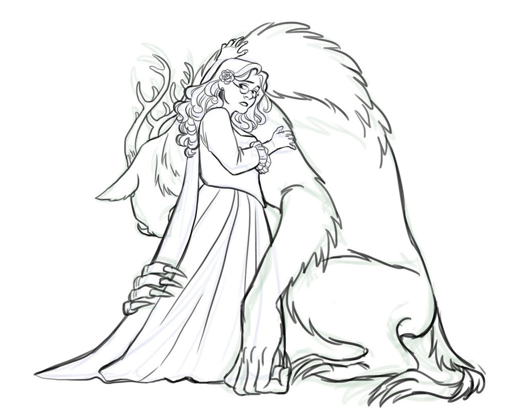 999x799 Beauty With Her Beast By Iesnoth