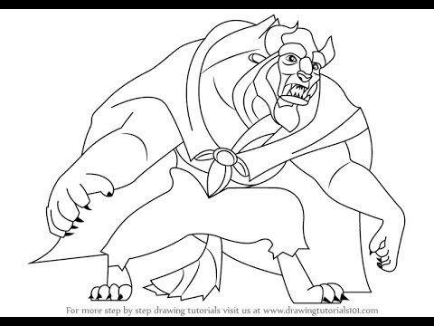 480x360 How To Draw Beast From Beauty And The Beast