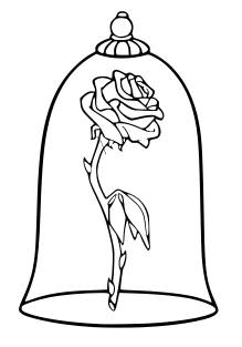 Beauty And The Beast Rose Drawing at GetDrawings | Free download