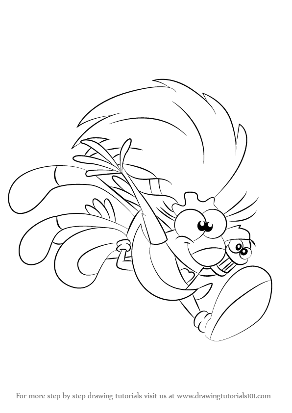 596x842 Learn How To Draw Stacy Beaver From The Angry Beavers (The Angry