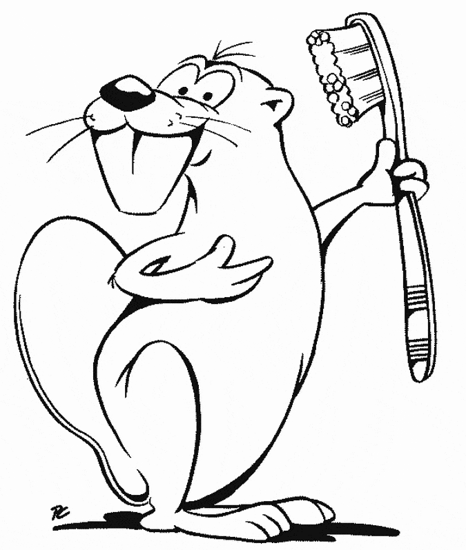 675x798 Beaver Coloring Page