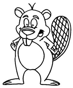 236x285 Simple Beaver Drawing